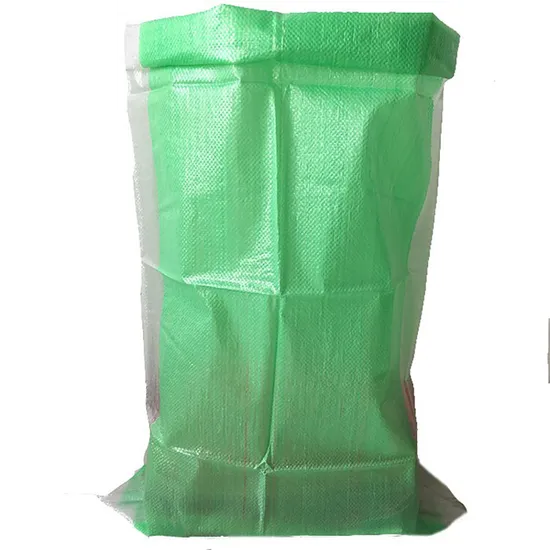 Green label bags empty bags